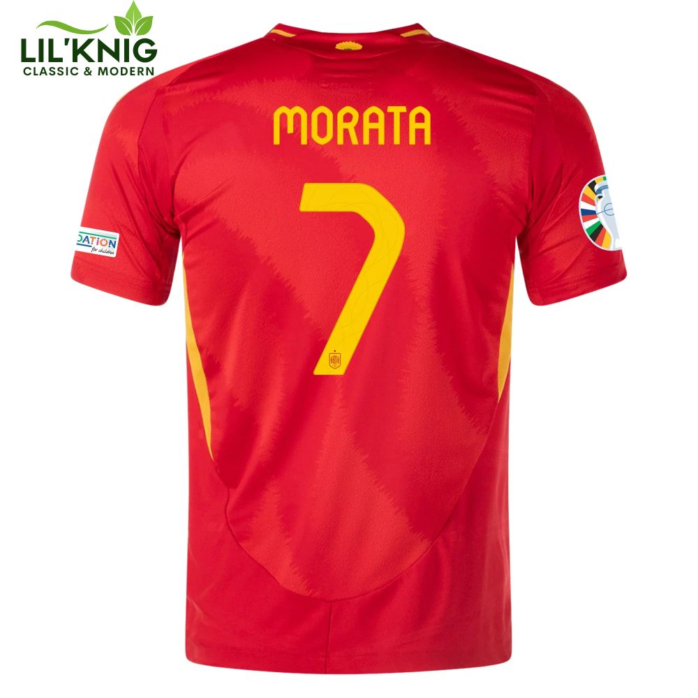 2024 Spain Home Morata Jersey 2024 Spain Home Morata Jersey