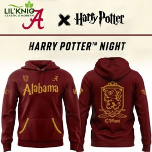 2025 Harry Potter Alabama Crimson Tide Hoodie