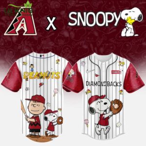 Arizona Diamondbacks MLB “75th Anniversary of Peanuts” Snoopy Special Edition Jersey