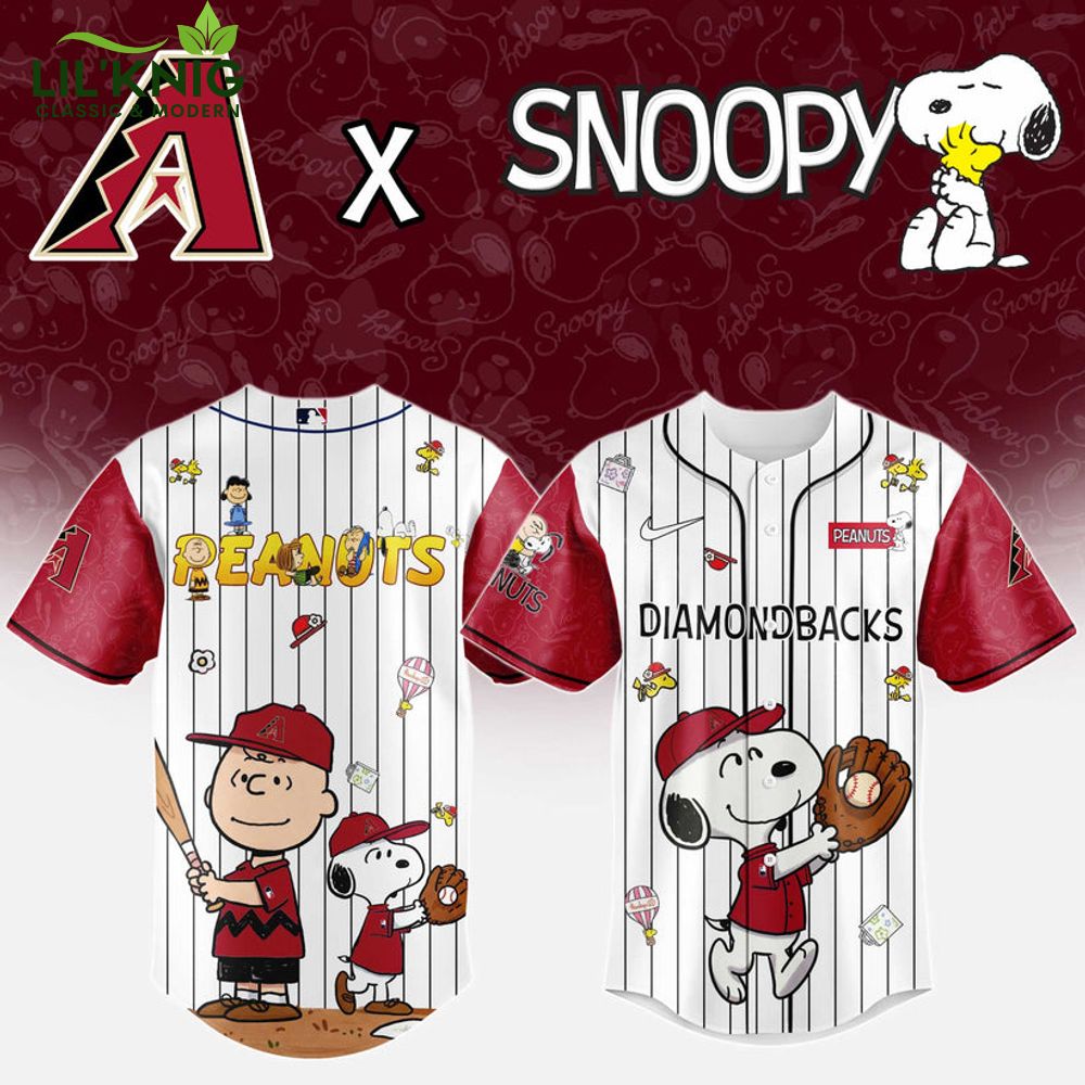 Arizona Diamondbacks MLB “75th Anniversary of Peanuts” Snoopy Special Edition Jersey Arizona Diamondbacks MLB “75th Anniversary of Peanuts” Snoopy Special Edition Jersey