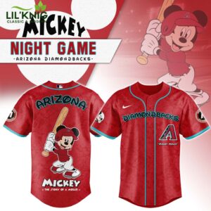 Arizona Diamondbacks x Mickey Night Game Baseball Jersey