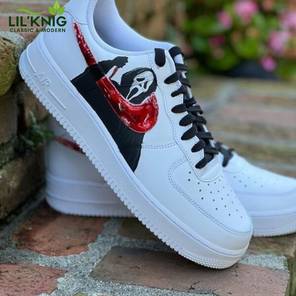 Black Ghostface Neaker Nike Limited Version Air Force 1 Black Ghostface Neaker Nike Limited Version Air Force 1