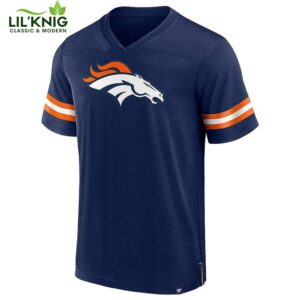 Denver Broncos Nfl Hashmark V-Neck Short Sleeve Jersey