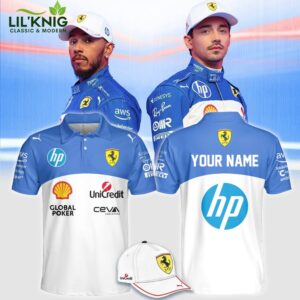 Ferrari 2025 Polo Shirt – Custom Name Racing F1 Tee