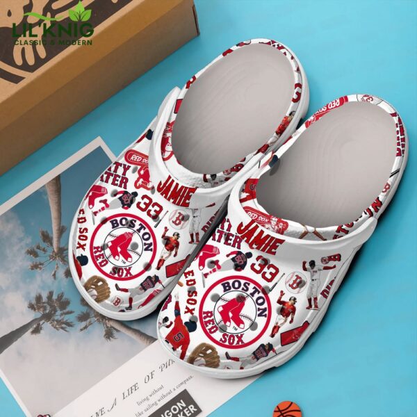 Footwearmerch Boston Red Sox MLB Sport Crocs Clogs Crocband Shoes Comfortable For Men Women and Kids