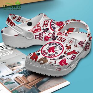 Footwearmerch Boston Red Sox MLB Sport Crocs Clogs Crocband Shoes Comfortable For Men Women and Kids
