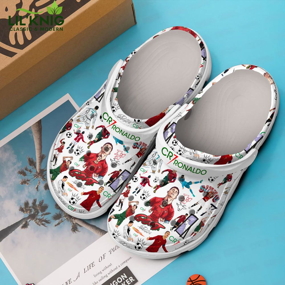 Footwearmerch Cristiano Ronaldo CR7 Crocs Crocband Clogs Shoes Footwearmerch Cristiano Ronaldo CR7 Crocs Crocband Clogs Shoes