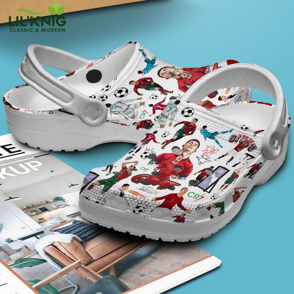 Footwearmerch Cristiano Ronaldo CR7 Crocs Crocband Clogs Shoes Footwearmerch Cristiano Ronaldo CR7 Crocs Crocband Clogs Shoes