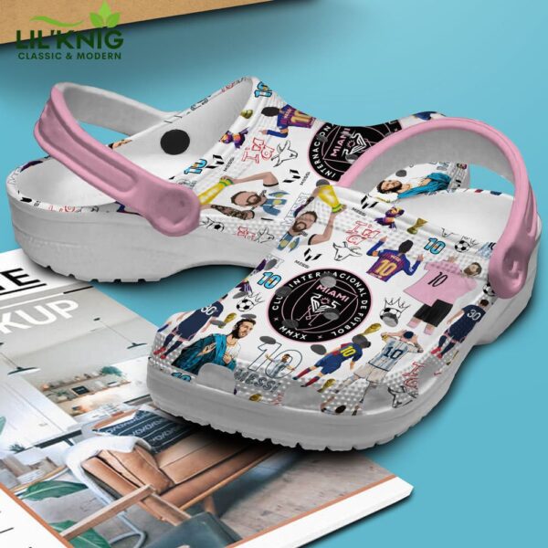 Footwearmerch Lionel Messi Football Soccer Sport Crocs Crocband Clogs Shoes Comfortable