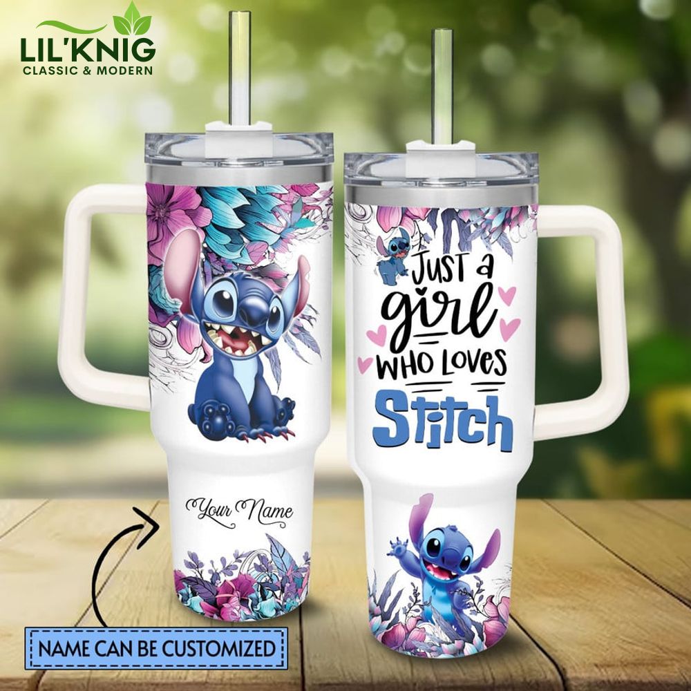 LIST 1500 Skinny Straight 40oz Tumbler "Give a Girl Who Loves Stitch" Limited Edition LIST 1500 Skinny Straight 40oz Tumbler "Give a Girl Who Loves Stitch" Limited Edition