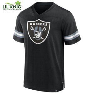 Las Vegas Raiders Nfl Hashmark V-Neck Short Sleeve Jersey Vendor