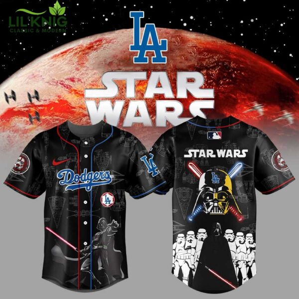 Los Angeles Dodgers x Star War Night Game Baseball Jersey