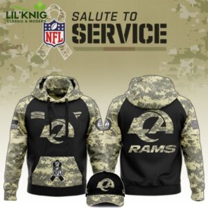 Los Angeles Rams 2024 Salute to Service Limited Edition Hoodie – Military Apparel