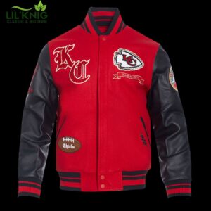 Nfl Kansas City Chiefs Pro Prep Men’S Wool Varsity Jacket