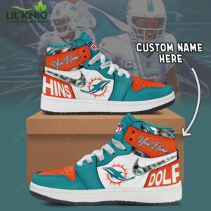 Personalized Miami Dolphins– Air Jordan 1