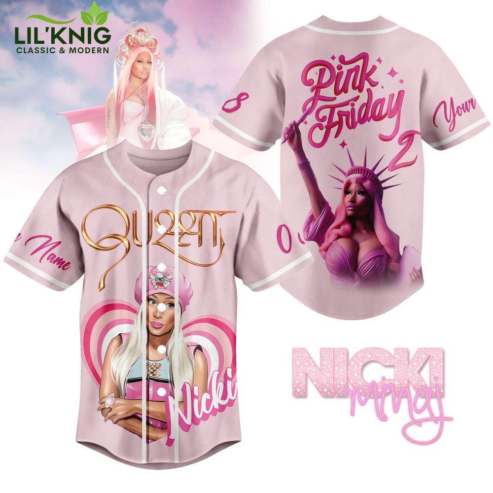 Premium Pink Friday Nicki Minaj Custom Jersey - Limited Edition Fashion Premium Pink Friday Nicki Minaj Custom Jersey - Limited Edition Fashion