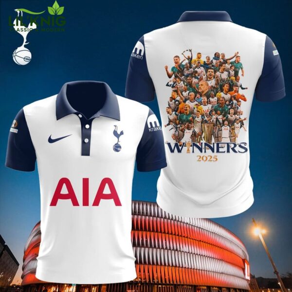Tottenham Hotspur 2024–2025 UEFA Europa League Champion Polo – Soccer Fan Shirt