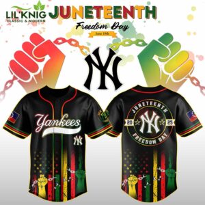 Yankees Freedom Jersey Celebrate Juneteenth with Pride-3D Baseball Jersey