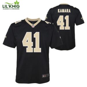 Youth Alvin Kamara New Orleans Saints Nfl Nike Game Team Jersey