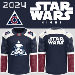 2024 Colorado Avalanche Vs Star Wars Night Hot Edition Navy Jersey