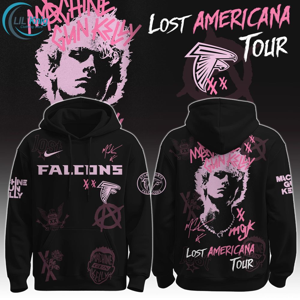 ATL Falcons x MGK ” The Lost Americana Tour ” Hoodie Limited Edition ATL Falcons x MGK ” The Lost Americana Tour ” Hoodie Limited Edition