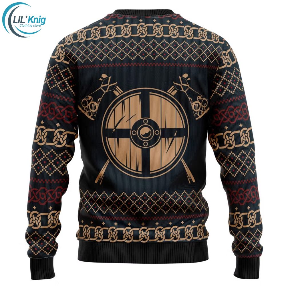 Fa-la-la-la Valhalla-la Viking Ugly Christmas Sweater Fa-la-la-la Valhalla-la Viking Ugly Christmas Sweater
