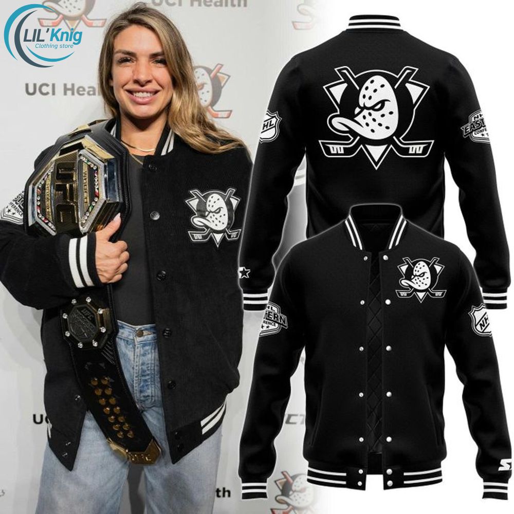 Mackenzie Dern X NFL Anaheim Ducks Bomber Jacket Mackenzie Dern X NFL Anaheim Ducks Bomber Jacket