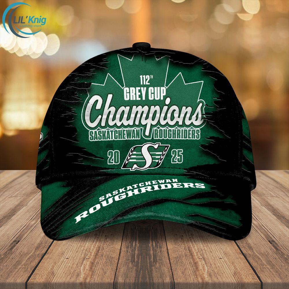 Saskatchewan Roughriders 2025 Grey Cup Champions Classic Cap Saskatchewan Roughriders 2025 Grey Cup Champions Classic Cap