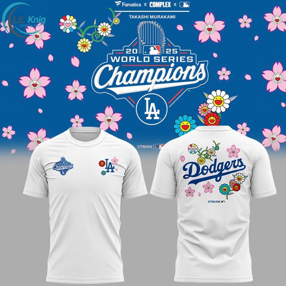 Takashi Murakami x LA Dodgers World Series Champions 2025 T-SHIRT Takashi Murakami x LA Dodgers World Series Champions 2025 T-SHIRT