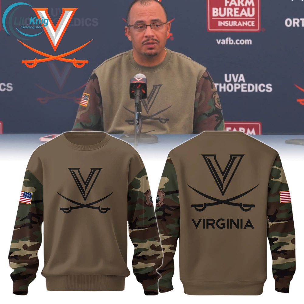 Virginia Football Camo Sweatshirt Limited Edition Virginia Football Camo Sweatshirt Limited Edition