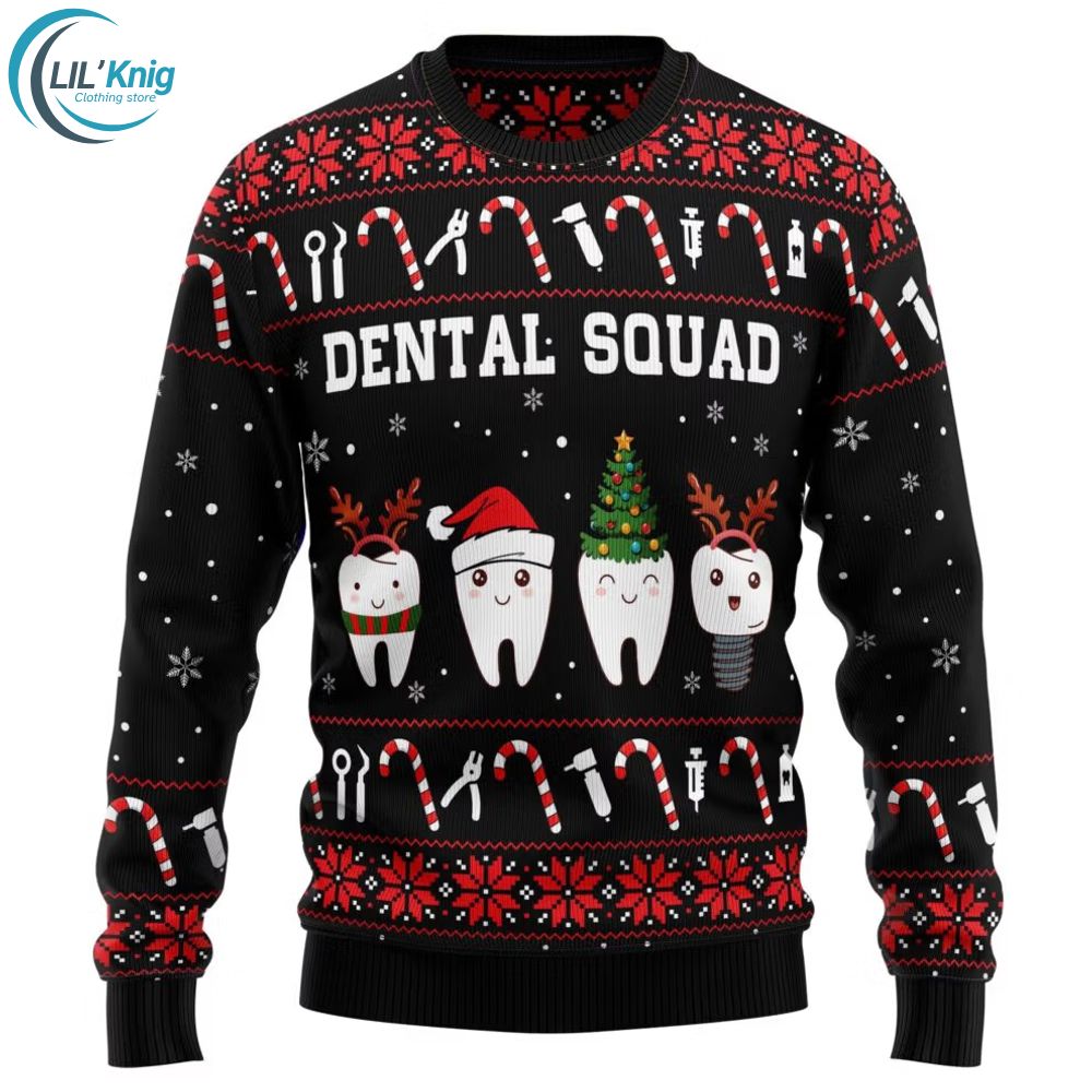 Dental Squad Ugly Christmas Sweater Dental Squad Ugly Christmas Sweater