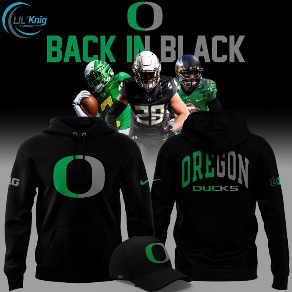 2025 limited edition Hoodie Oregon Ducks football "Back In Black" for fans 2025 limited edition Hoodie Oregon Ducks football "Back In Black" for fans