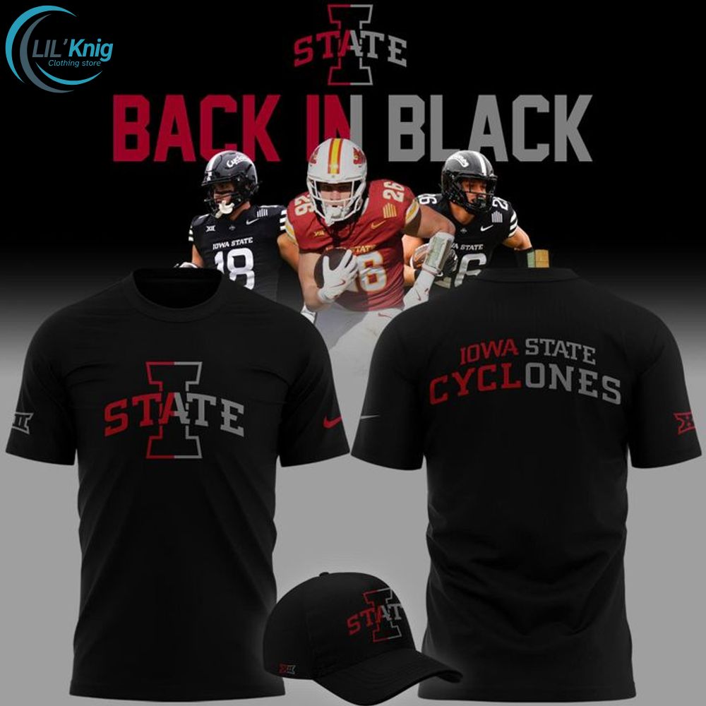 2025 limited edition t-shirt Iowa State Football "Back In Black" 2025 limited edition t-shirt Iowa State Football "Back In Black"