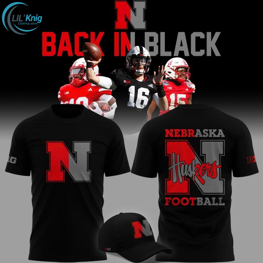 2025 limited edition t-shirt Nebraska football "Back In Black" for fans 2025 limited edition t-shirt Nebraska football "Back In Black" for fans
