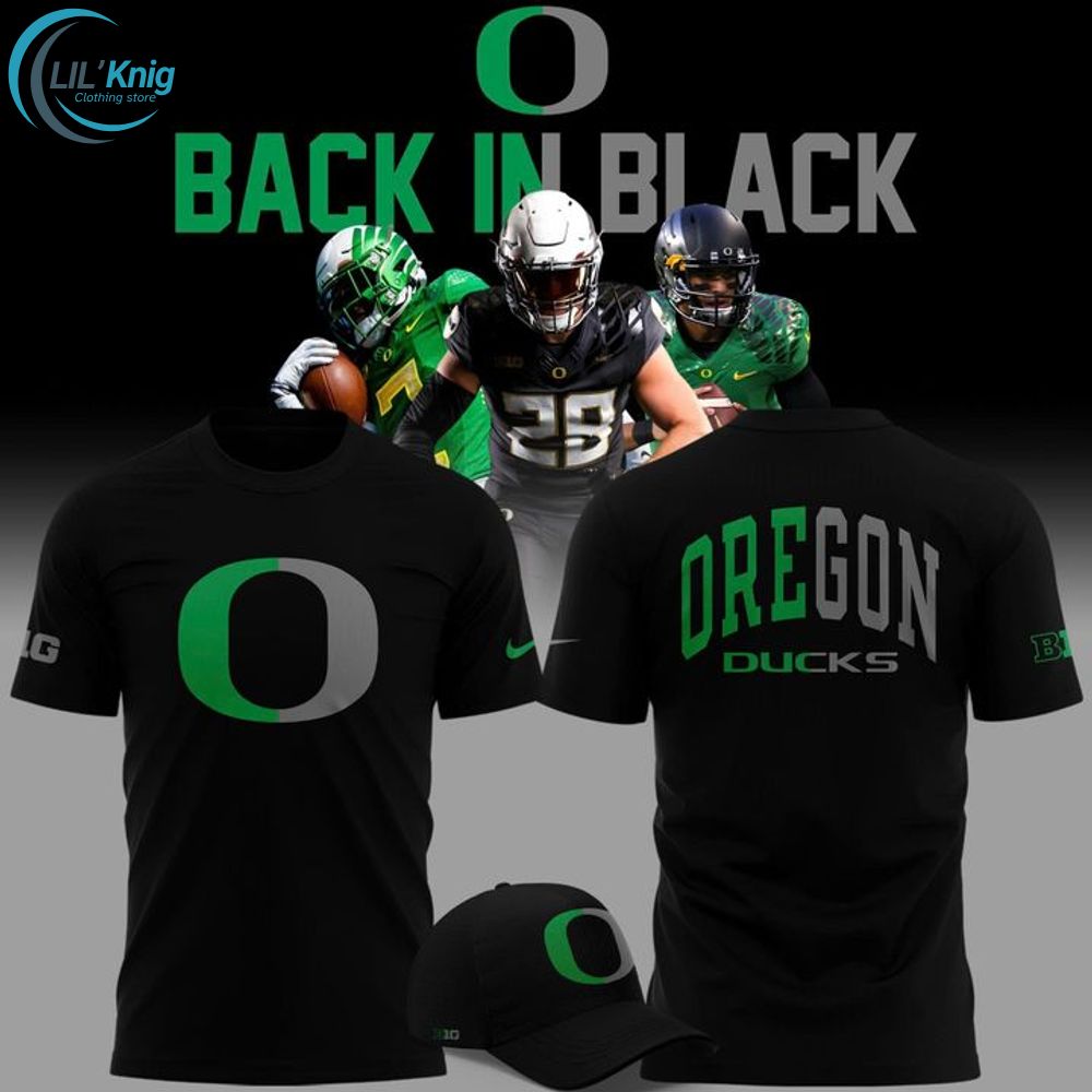 2025 limited edition t-shirt Oregon Ducks football "Back In Black" for fans 2025 limited edition t-shirt Oregon Ducks football "Back In Black" for fans