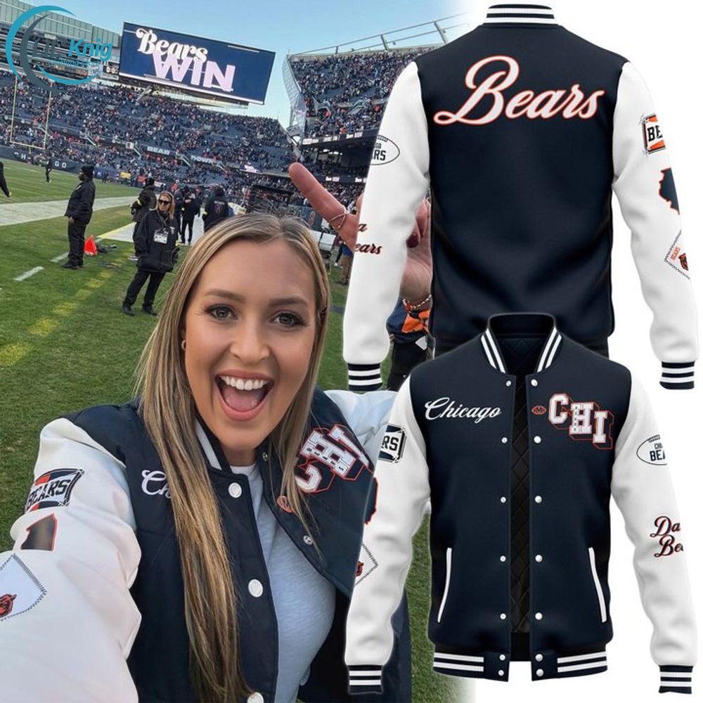 Chicago Bears New Baseball Jacket Chicago Bears New Baseball Jacket