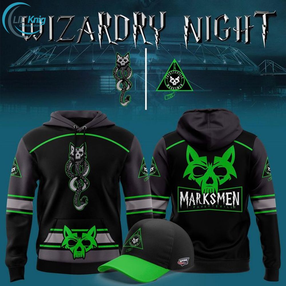 Fayetteville Marksmen'' Wizardry Night '' Hoodie 2025 Fayetteville Marksmen'' Wizardry Night '' Hoodie 2025