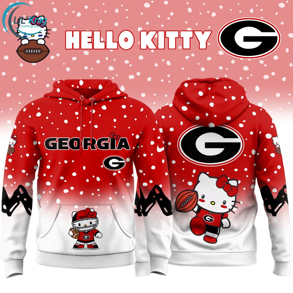 Georgia Bulldogs x Hello Kitty 2025 Special Edition Hoodie Georgia Bulldogs x Hello Kitty 2025 Special Edition Hoodie