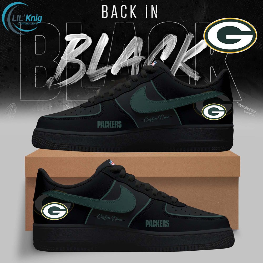 Green Bay Packers – 2025 Back In Black Limited Edition AF1 Green Bay Packers – 2025 Back In Black Limited Edition AF1