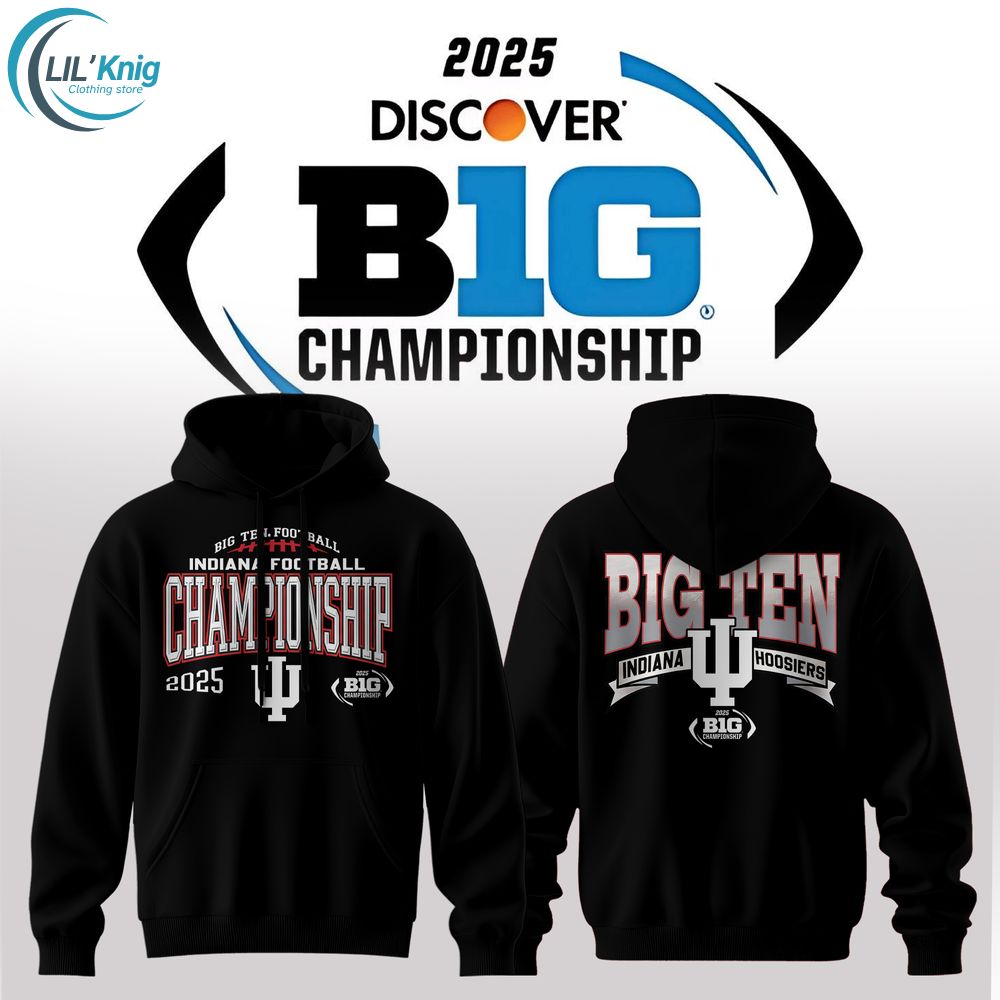 π₯ Indiana Hoosiers β 2025 Big Ten Champions Hoodie π₯ π₯ Indiana Hoosiers β 2025 Big Ten Champions Hoodie π₯
