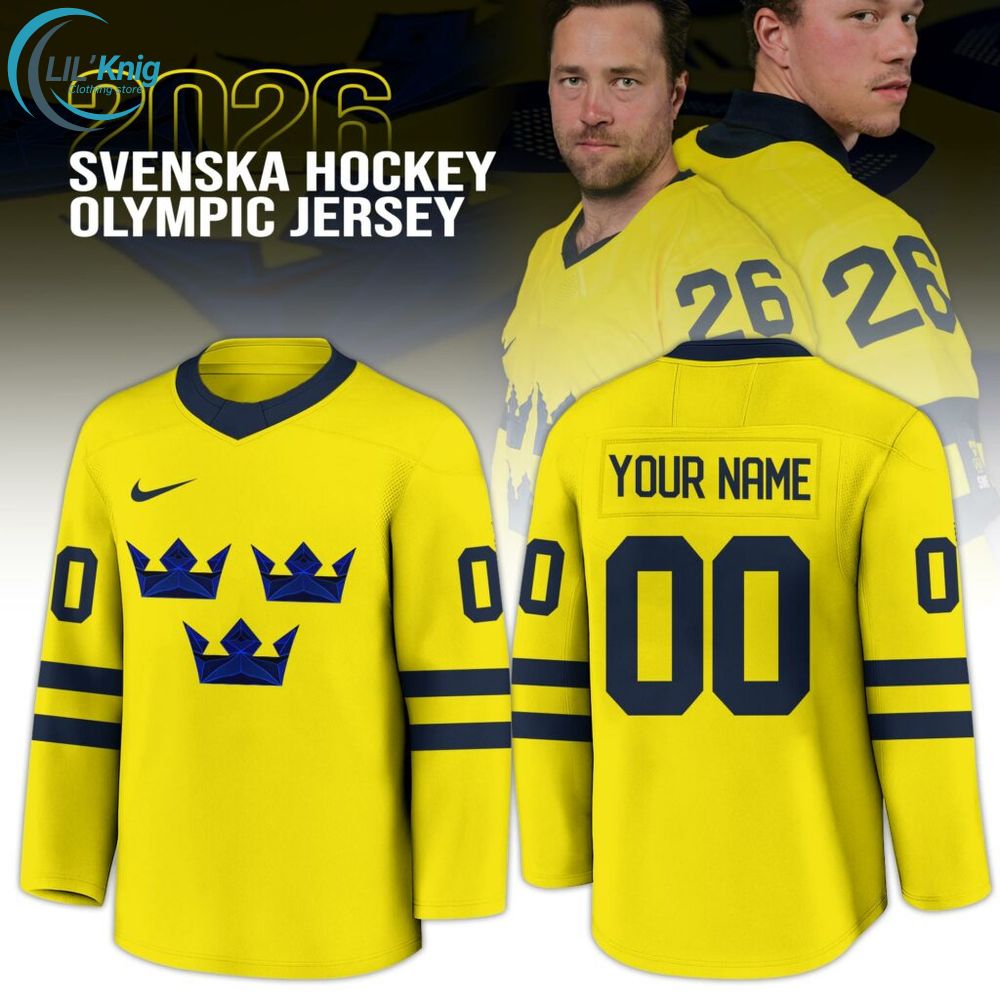 Unisex Sweden Olympic 2026 National Ice Hockey Team Jersey Unisex Sweden Olympic 2026 National Ice Hockey Team Jersey