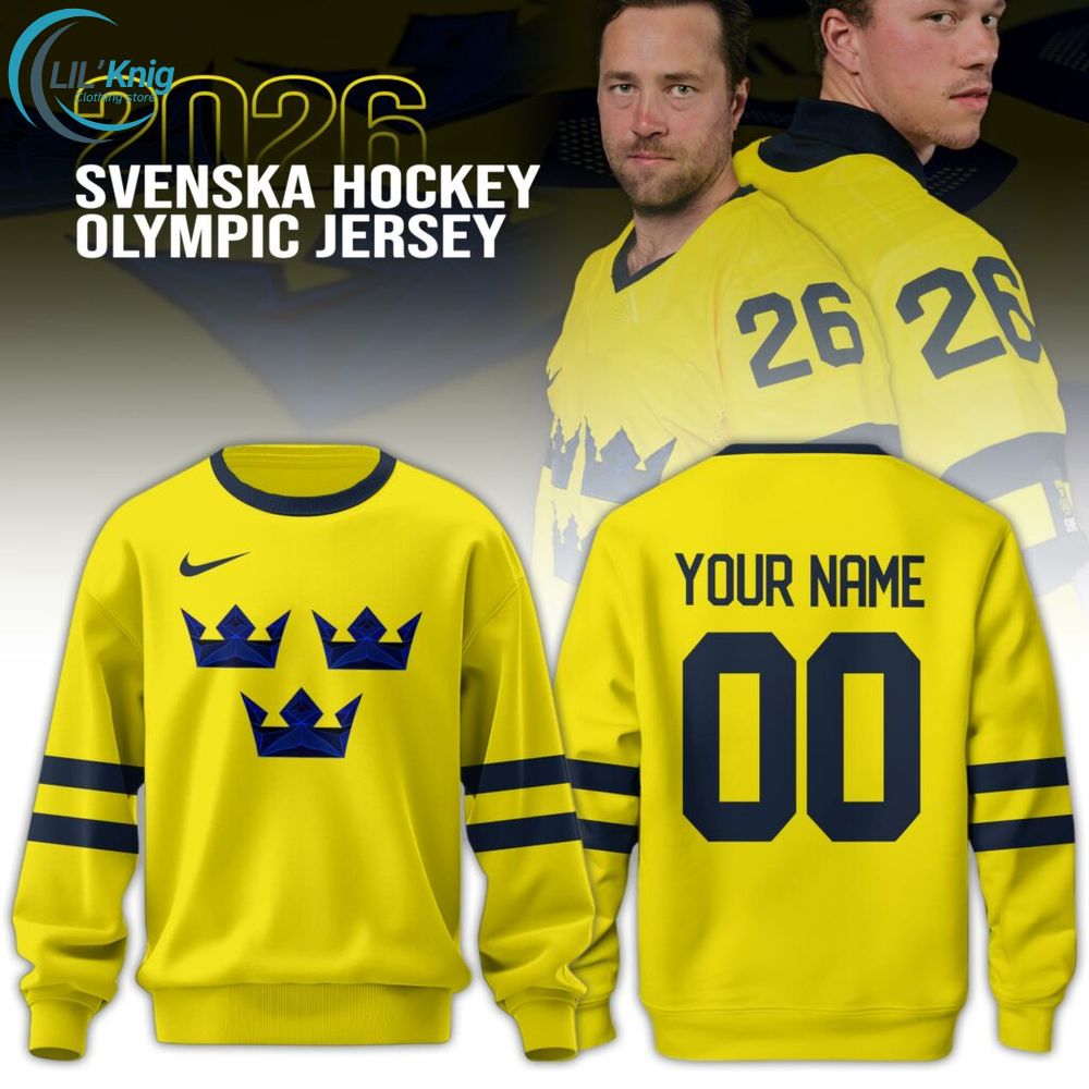 Unisex Sweden Olympic 2026 National Ice Hockey Team Sweatshirt Unisex Sweden Olympic 2026 National Ice Hockey Team Sweatshirt