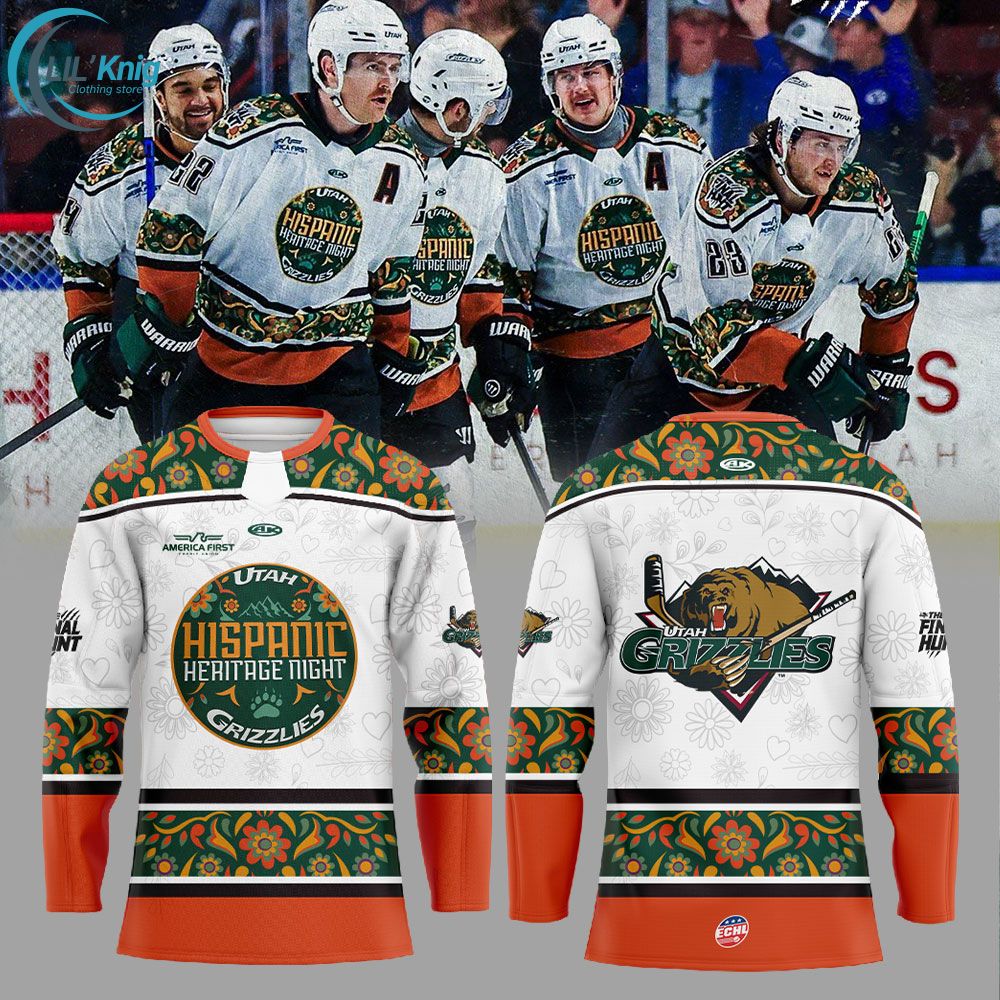 Utah Grizzlies Hispanic Heritage Night! 2025 Combo Hockey Jersey Utah Grizzlies Hispanic Heritage Night! 2025 Combo Hockey Jersey
